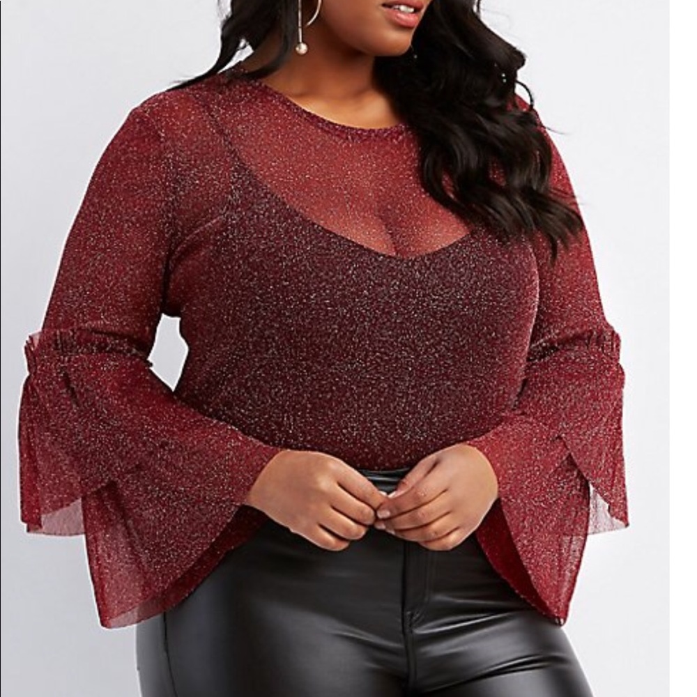 Bell sleeve top